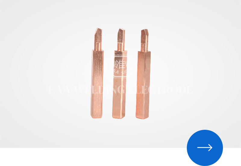 Dual Angle Square Alloy Copper Electrodes