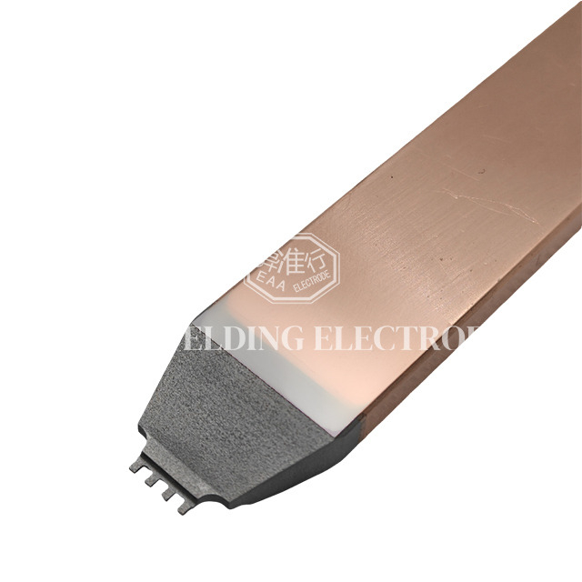 Ultra Thin Head Slotted Tungsten Copper Inlaid Electrode