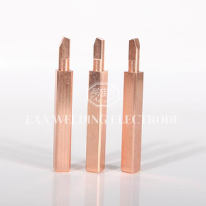 Ultra Thin Head Slotted Tungsten Copper Inlaid Electrode