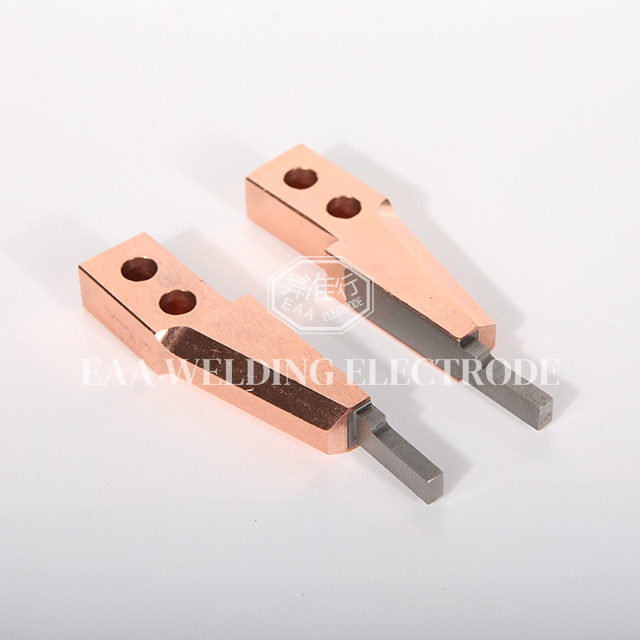 What type of electrode is used in resistance welding?